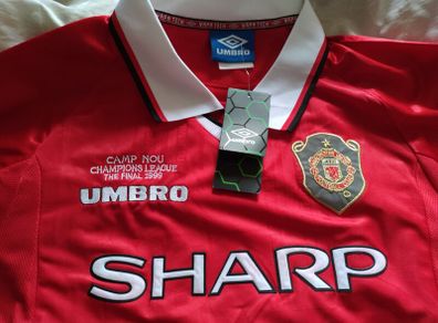New Umbro Man Utd 1999 Champions League Jersey