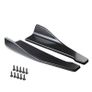 Pair Universal Car Rear Bumper Lip Trim Protector Car Side Skirt Cover Car Corner Bumper Guards with Screws Image 2