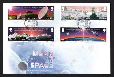 2003 Isle of Man Involvement in Space Exploration Commemorative Stamps First Day Cover (FDC)