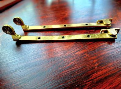 Vintage brass window stays