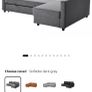 FRIHETEN Corner sofa-bed with storage, Skiftebo dark grey Image 5