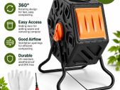 70L Garden Compost Tumbler 360 deg Rotating Outdoor Composter Bin, 18.5 Gallon