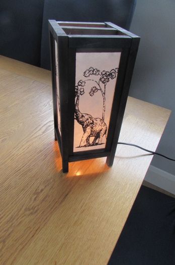 Square Elephant Lamp for Sale