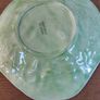 Vintage cabbage leaf bowl | English Majolica style dish | decorative bowl | display bowl | lettuce dish | collectible English ceramic dish Image 2