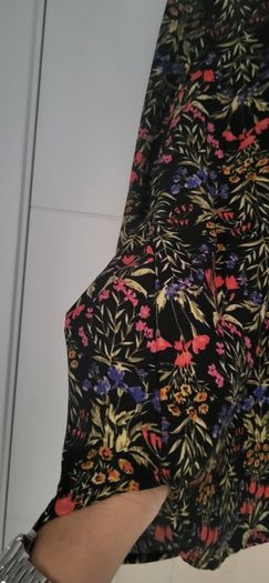 Compania Fantastica black floral blouse Sz XL ( Fit 12-14 UK) - Rrp 70 ( New)