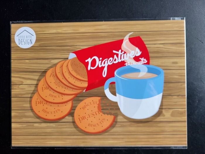 Digestive Biscuits A4 size Art Print, wall art