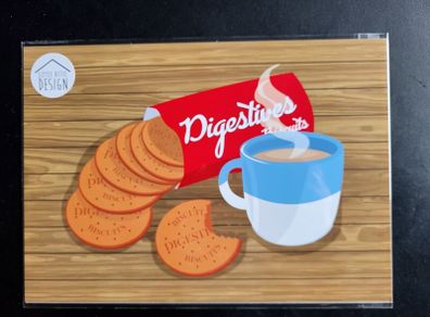 Digestive Biscuits A4 size Art Print, wall art