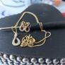 gold plated silver earring and pendant set Image 4