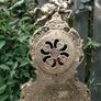 Vintage Ornate gold / brass Mantle Clock with Jousting Knight on Horse. Portugal Quartz. Image 8