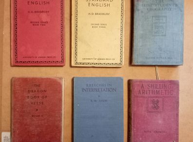 Six Old School Books