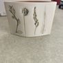 Wide Oval Vessel -Meadow Mix Detail MADE IN Galway, Ireland. Image 2