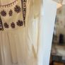 Monsoon square neck tie back blouse with crochet and cross stitch details Image 8