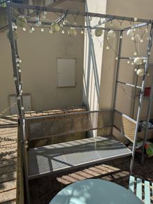Garden bench metal