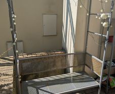 Garden bench metal