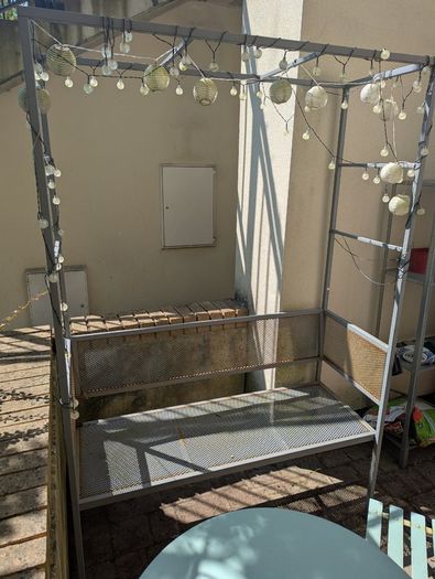 Garden bench metal