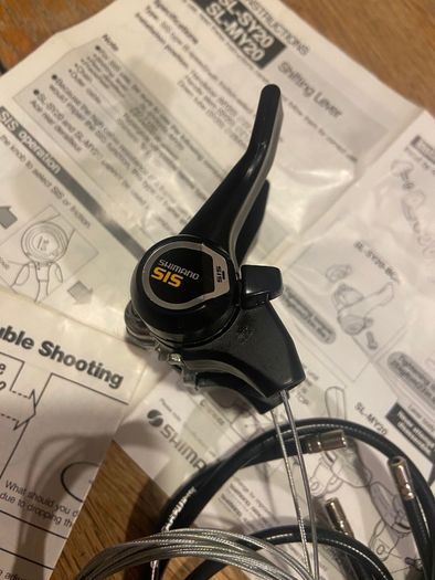 New Old Stock NOS 1989 Shimano Tourney SL-SY20 Stem Mount 6 Speed Or Friction Shifters