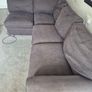 L Shaped Chocolate Brown Sofa Image 2