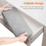 Over the Door Storage, Clear Hanging Organiser with 4 Mesh Side Pockets, Anti Tilt 40 lbs Load Behind Door for Dorm, University Essentials, Room, Bedroom, Kitchen, Light Grey, 5 Shelf, 1 Pack Image 4