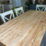 Solid Reclaimed Pine Industrial Style Dining Table 180cm Image 6
