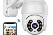 1080P Wifi Camera PTZ Dome Camera Ai human detection Wireless IP Camera Two-way Audio Full Color Night TF card P2P IP66