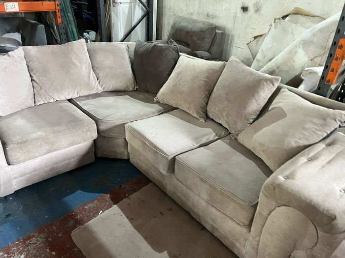 Grey corner Verona sofa couch