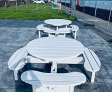 Picnic tables