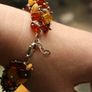 Genuine Amber Sterling Silver Bracelet and Earrings Image 3