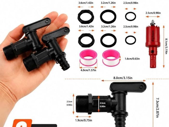 3/4" Plastic Water Butt Tap Replacement