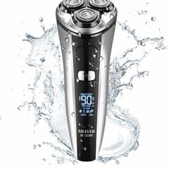 Electric Shavers for Men Cordless Rechargeable,Electric Razor for Men Wet&Dry Waterproof,Mens Shaver with Pop-up Beard Trimmer,Rotary Shaver with LED Display