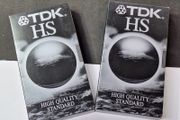 Lot of 2x Vintage TDK HS High Quality Standard VHS Cardboard Slipcovers