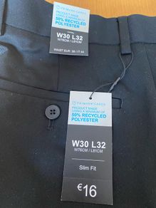Mens Black Slim Fit Trousers