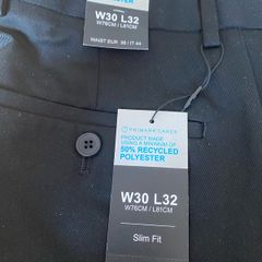 Mens Black Slim Fit Trousers