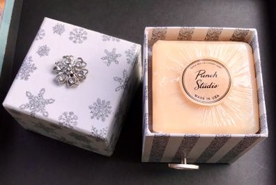 Cranberry Soap Bar in Music Box