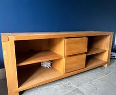 Solid wood TV stand