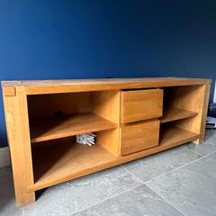Solid wood TV stand