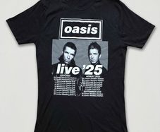 Oasis Tour Muscle Fit T-Shirt Mens Medium