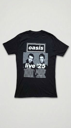Oasis Tour Muscle Fit T-Shirt Mens Medium