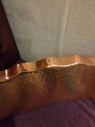 Solid Copper Henry Loveridge & Co "Kidney" tray