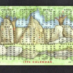 1995 Isle of Man UK5/ 55 units 1996 Calendar - King Orry's Grave (Siemens - S30 (Module 34)) Phone Card