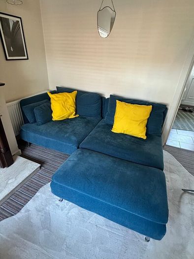 IKEA SDERHAMN 2-Seat Sofa with Chaise Longue