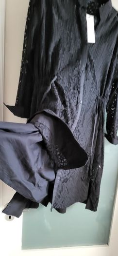 FRENCH CONNECTION black lace shirt dress Sz 8 UK - Bnwt Rrp 110