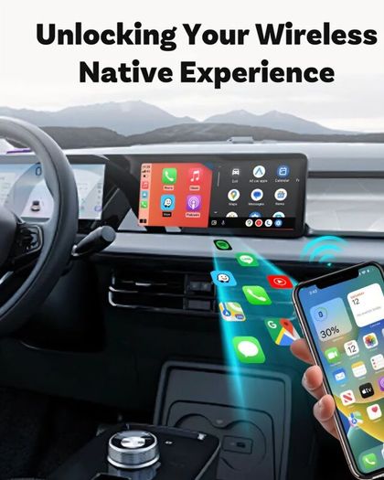 UPGRADE Your Car Display in Seconds!!! Plug and CONNECT & Drive Effortlessly. CARPLAY OR ANDROID AUTO
