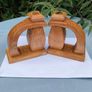 Vintage Hand carved Norwegian candlesticks Image 4