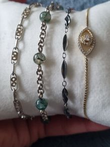 4 sterling silver bracelets