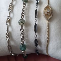 4 sterling silver bracelets