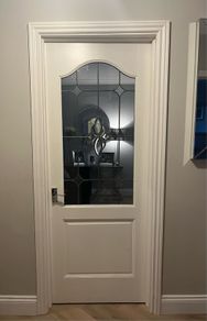 Door with glass