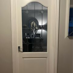 Door with glass