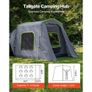 Large SUV Tent for 5-9 Person, 10.6 x 8 FT All-Season SUV Tailgate Tent with Ventilated Door & Mesh Windows, PU3000mm Waterproof Dual-Use Car Rear Hatch Tents for Outdoor Camping Hiking Image 3