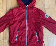Levi Strauss reversible hoodie age 9-10 navy and red
