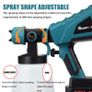 88VF 1500W 1000ML Cordless Electric Spray Gun with 3Nozzle Flow Control Airbrush High Power Paint Sprayer For Makita 18V Battery Image 6